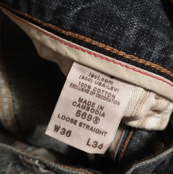 Levi's 569 Loose Straight Jeans size 36 - Picture 8 of 9